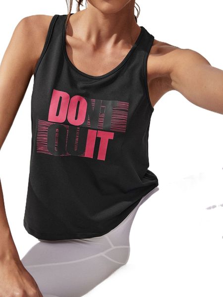 

slogan graphic sports tank z5ac#, Gray