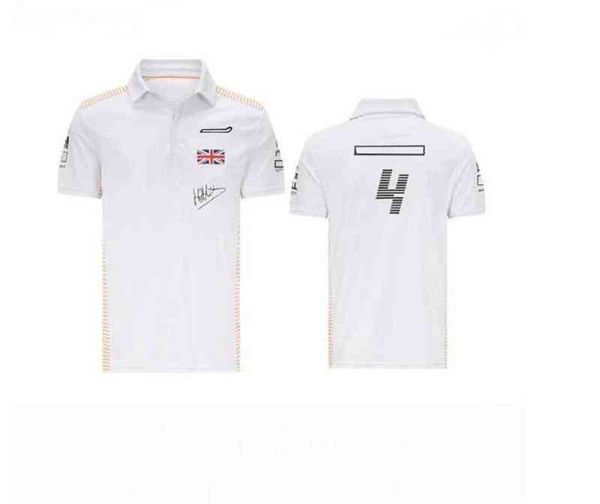 

f1 team polo shirt 2021 new team lapel polo shirt men's quick-drying short sleeve shirt breathable, White;black