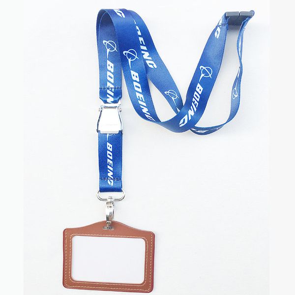 

55cm length boeing airplane seatbelt seat belt buckle neck strap with id pass card badge camera phone usb holder diy hang rope lariat lanyar