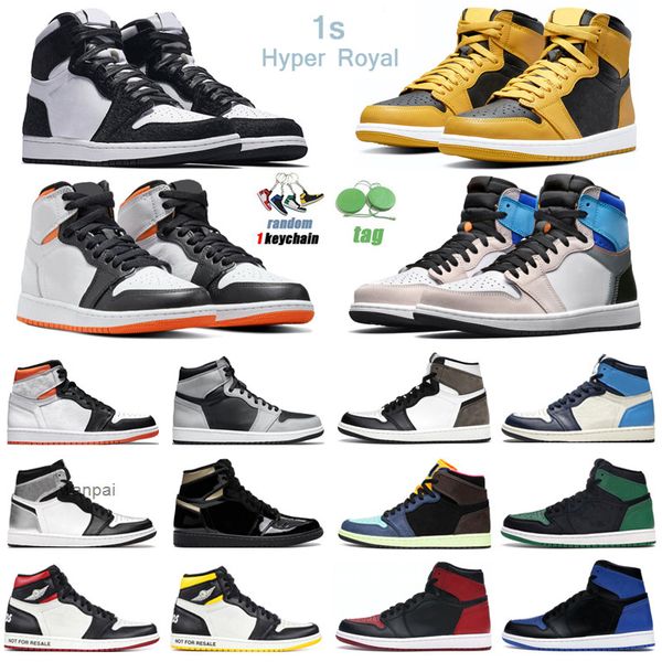 

discount 1s hyper royal high og basketball shoes men women 1 seafoam pollen military blue electro orange dark mocha mens trainers sport