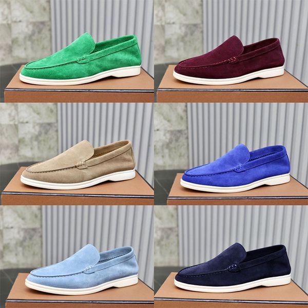 

designer suede casual shoes for women round toe loafers mental decor chic leisure sneakers brand flats slip on thick sole trainers size 35-4, Black