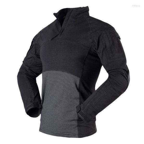 Polos masculinos malha LS SLAVA LONGA TRETH SOFT FELIFICAÇÃO ALGULA BLATE CHAMADA DE COMBAT TATAL PARA MENMEN MENMNMEN's Mild22