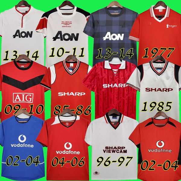 

retro maglia calcistica solskjaer cantona beckham 02 04 06 utd shirt football giggs united rooney scholes keane ronaldo 09 10 11 13 14 75 80, Black;yellow
