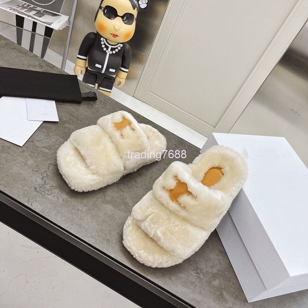 

slippers women wear spring and summer net red wool shoes, comfortable flat heels thick soles, women's slippers trend, Black