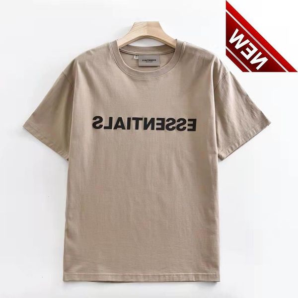 

2022essentials fog fashion brand large couple short sleeve cotton high street t-shirt men, White;black