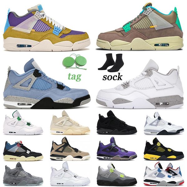 

shoes jumpman 4 4s iv arrival university blue white oreo taupe haze desert moss bred mens sneakers 13