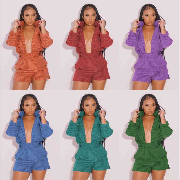 

women's two piece pants women's striped printed shirt 2-piece set x5j1, White