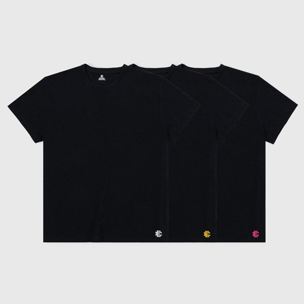 

mens eric emanuel t shirts fashion classic ee basic t-shirts cotton woman short sleeve sports tees fitness gym brand clothing men tshirts c, White;black
