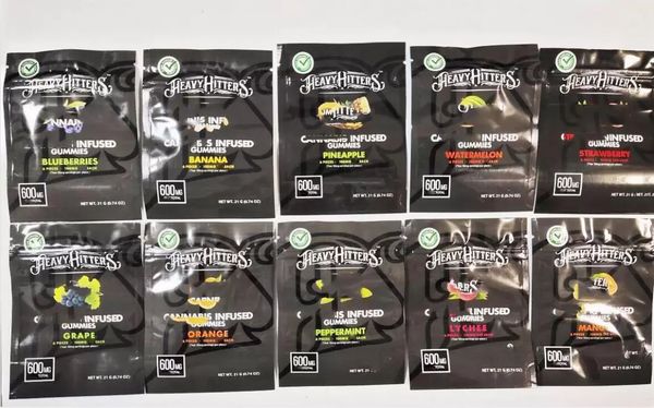 

600mg gummies mylar packing bag resealable packaging bags edible zip lock gummy for