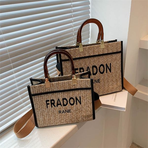 

bag women's summer printed high-capacity tote woven portable sling one shoulder bag broadband messenger s_model4tt4