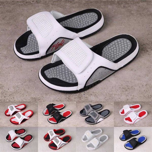 

jumpman 4 slippers sandals hydro iv 4s slides black men beach sandal 11 xi 6 vi shoes outdoor sneakers size 36-46292n
