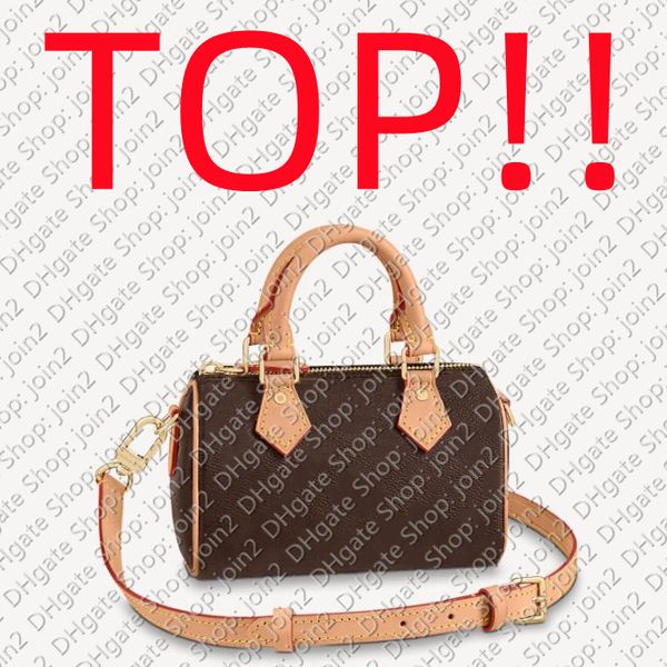 TOP a tracolla. M81085 NANO SPEED Borsa a mano da donna Borsa Hobo Borsa a tracolla Frizione da sera Baguette Secchiello Tote Pouch Bag Pochette Accessori