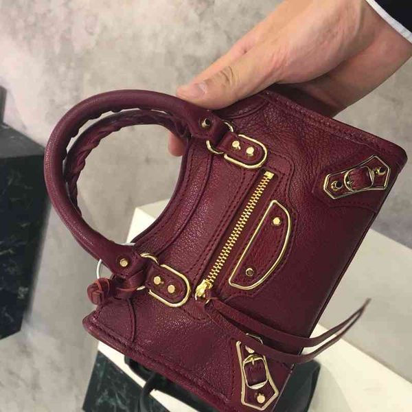 

locomotive designer bags balencaigass nano city super mini new rivet postman bag