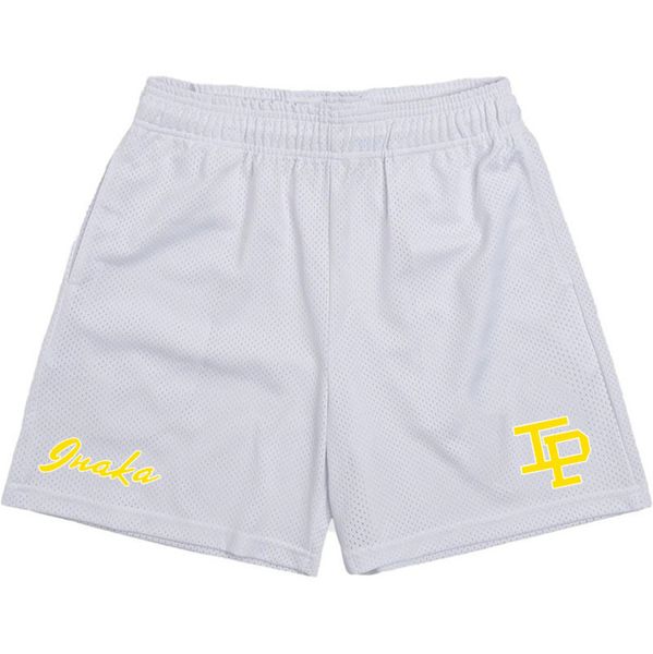 

men's inaka power loose shorts fashion mesh breathable casual bottoms gym classic men eric emmanuel basic sports pants women ee beach s, White;black