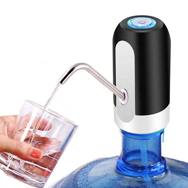 Prodotti da bar portatili bottiglia d'acqua elettrica pompa dell'acqua erogatore di ricarica USB interruttore per bere automatico domestico LK0079