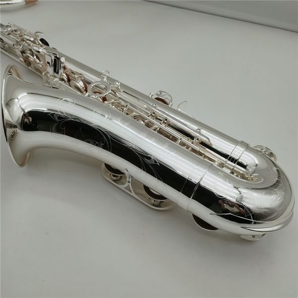 

t-w020 tenor saxophone bb tune sliver plated professional musical instrument with case mouthpiece