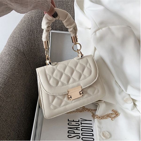 

womens handbag fashion tote sewing rhombus thread shoulder bag beige leather luxurious luxury brand trend shoulder clutch bag 220815