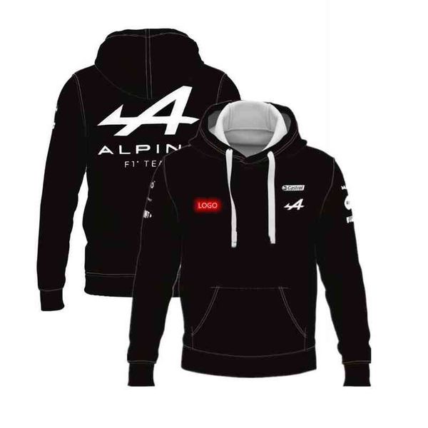 

f1 formula one alpine team alonso hoodie and leisure pullovers outdoor extreme sports men's women's spring autumn style, White;black