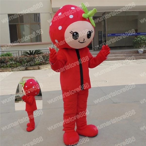 Halloween Strawberry Doll Mascot Costume de desenho animado Personagem Carnaval Festival Dresses Fantas -