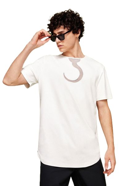 

x rare casualty men mesh panel tee 17ji#, White;black