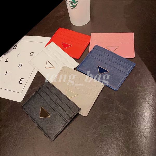

designer fashion card holders triangle letter woman mini wallet pure color pu leather texture wallets, Brown;gray