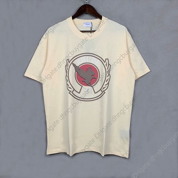 

shirt designer t sell well pegasus rhude t shirt men women streetweaer vintage oversize tee high quality, White;black
