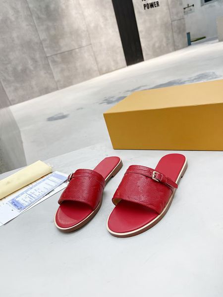 

designers sandals for men women classic floral brocade slides flats leather rubber platform 0609, Black