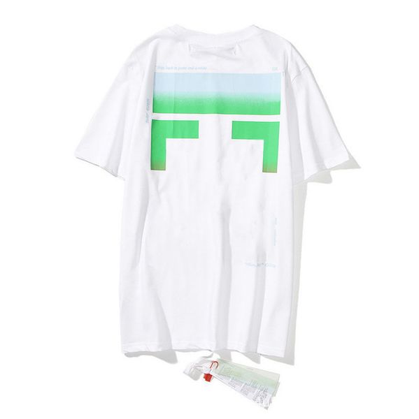 

classic brand mens fashion t shirts loose offs cotton men women t-shirt designers short sleeve letter oil paint tees black white shirt eur, White;black