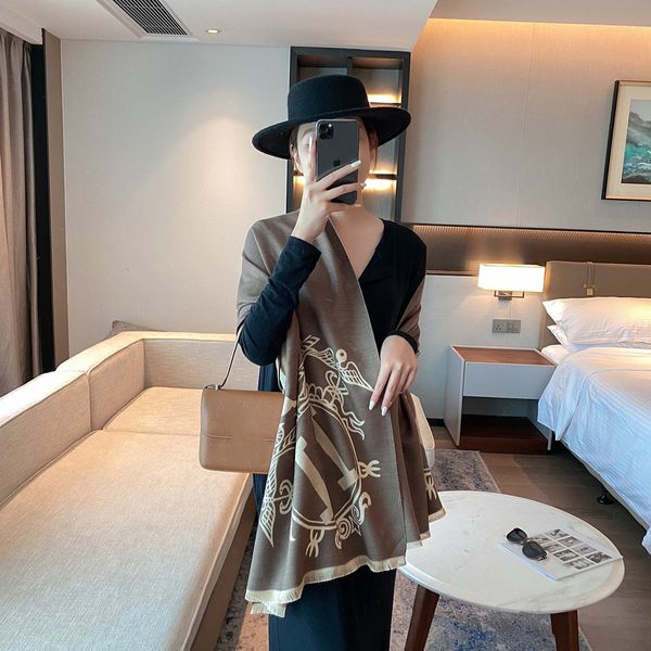 

scarves luxurys designers scarf solid color letters animals design women s fashion trend temperament hundred match ladies valentine's d, Blue;gray
