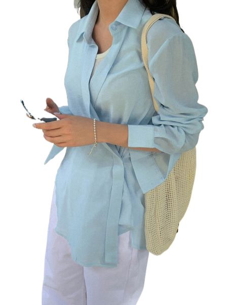 

dazy solid button through blouse b7nt#, White