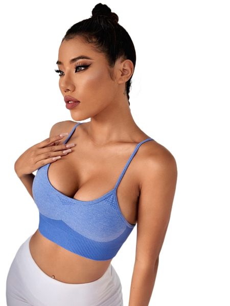 

criss cross backless sports bra y95x#, Gray