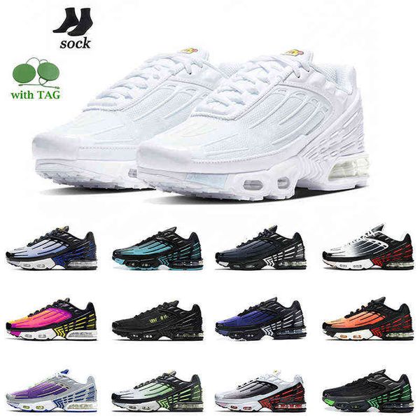 

triple white tn 3 tuned plus iii mens designer runner shoes leather black laser blue grey navy jdt crater multi radiant red women fashion