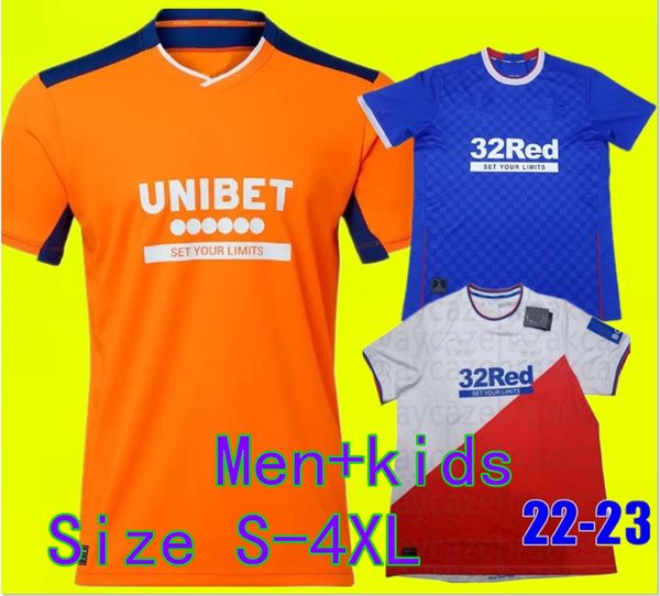 

2022 2023 glasgow fc rangers anniversary soccer jerseys glasgow training champions 55 defoe hagi barker kent tavernier 22 23 home football s, Black;yellow