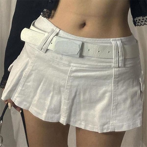 

odessa y2k low waist black micro skirts women chic streetwear pockets aline skirt aesthetics outfits zipper cute bottoms 220701