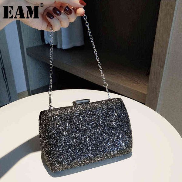 

evening bags [eam] evening clutch bag women bags wedding shiny handbags fashion trendy hard shell dinner chains crossbody 18b0789 220316