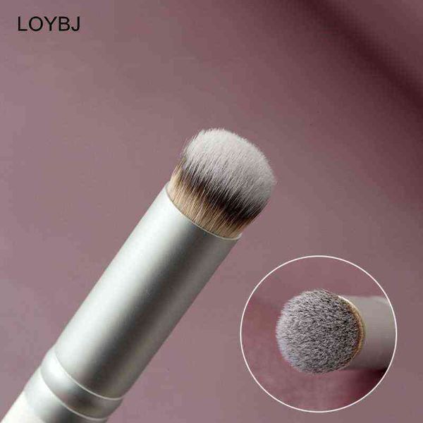 

loybj white concealer makeup brushes round precision conceal acne marks dark circles tongue type tear ditch brush make up tools 0311