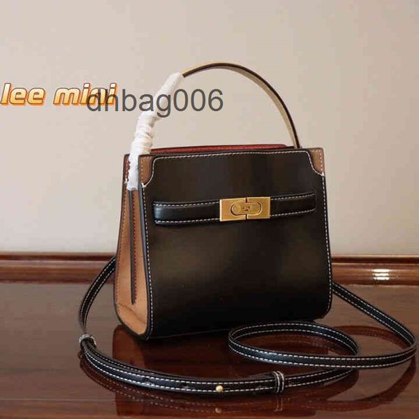 

cowhide double toryburchs designer shoulder lee bags 2022 series mini tot daily leisure versatile messenger bag 8y1r