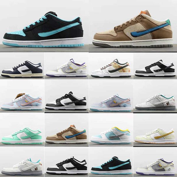 

low casual running outdoor shoes mens womens lime lce russet cedar blue black paisley chunky dunky trainers dunksb sbdunk sb