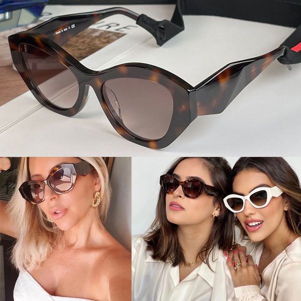 

acetate symbole sunglasses triangle logo 3d temples designer woman sun glasses men pr06ys geometric frame brand glasses drivin polarized uv4, White;black