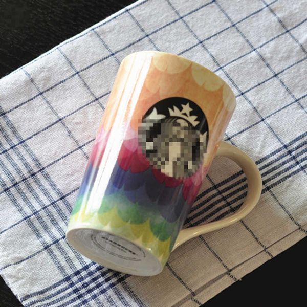 

new authentic dad 12 oz rainbow christmas graffiti mug ceramic water cup couple coffee cup