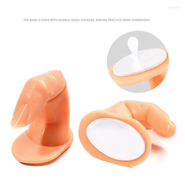 Falso unhas Prática Fake Finger unhas Arte acrílica Treinamento de gel UV Exibir modelo de manicure plástico de manicure Extensão fixa prud22