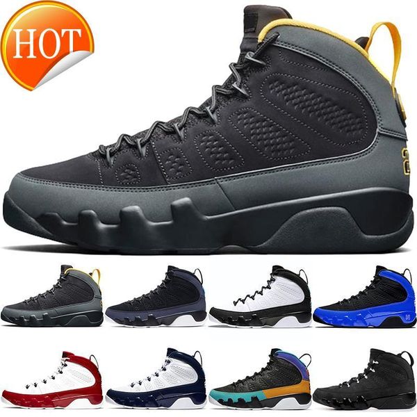 

2021 9 racer blue men basketball shoes dark charcoal university gold change the world 9s gym red barons unc space jam sports sneakers bred, Black