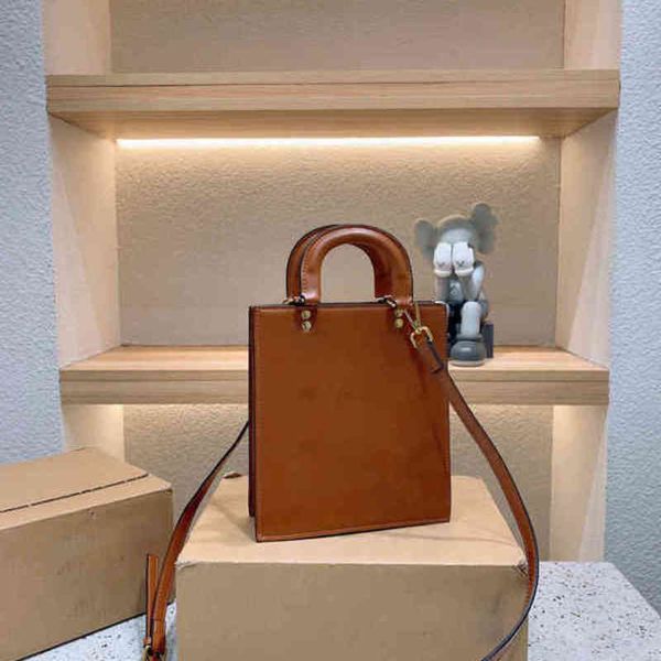 

shouldeg bags tote women mini handbag shoulder brown genuine leather designer diagonal crossbody female purses 220325