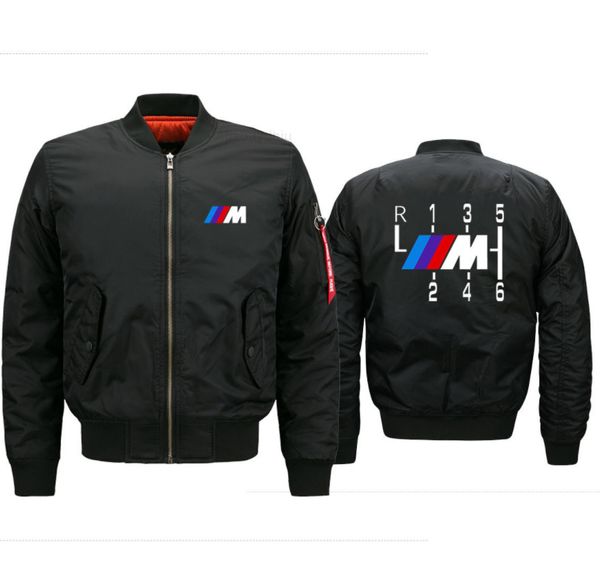 

2022 new winter flight jacket thicken warm zipper s men bmw m casual, Black;brown