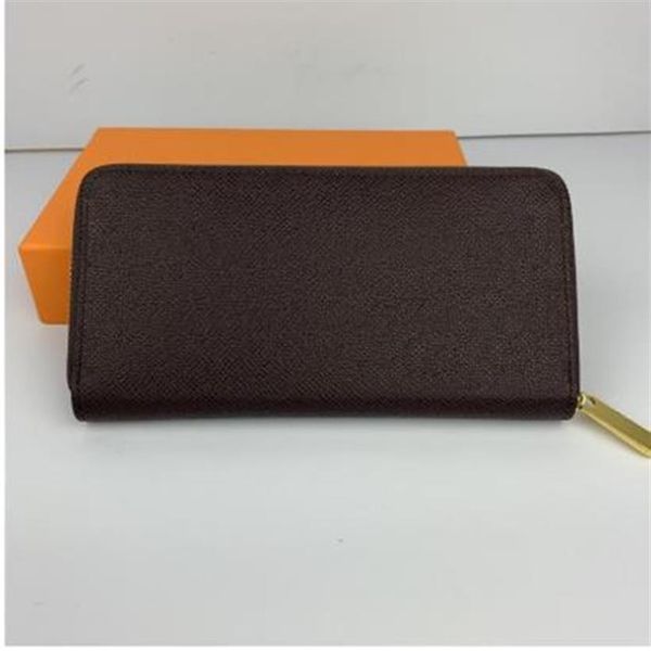 

with box women man real leather purse wallet card holder classic zipper wallet295k, Red;black