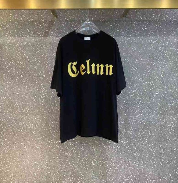 

2022c factory direct sale trendy brand men's t-shirts women's 2022 summer fashion c new classic letter short sleeve pure cotton, White