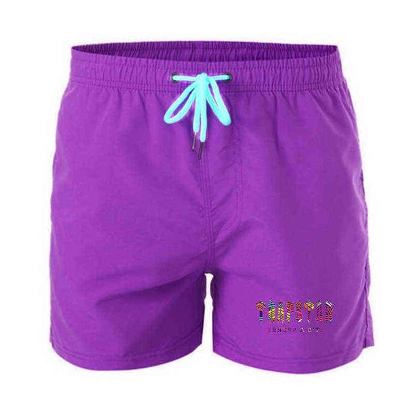 

summer mens trapstar shorts mesh lining water swim men surf beach bermuda seaside quick drying swiming short pants1tras, White;black