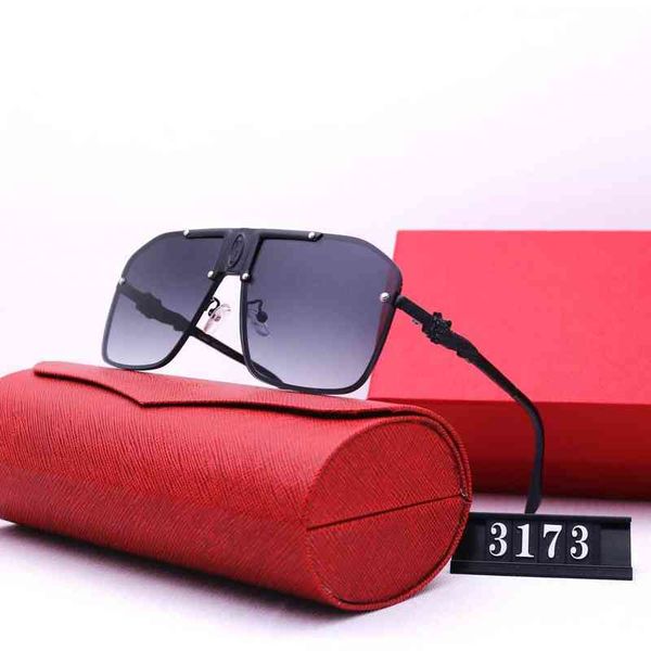 

new sunglasses fashion fashion glasses frameless fashion sunglasses 3173 luxury brand designer metal sun glass for mens, White;black