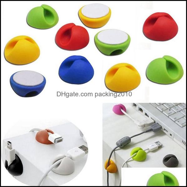 Desk der Organizadores Acessórios para escritórios Supplies Business Industrial 10pcs/set Clipe de cor aleatória Organizador arrumado Cabo de arame CABETO USB C