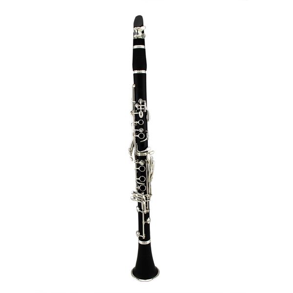 Clarinetto in Sib con corpo in legno composito placcato argento a 18 tasti